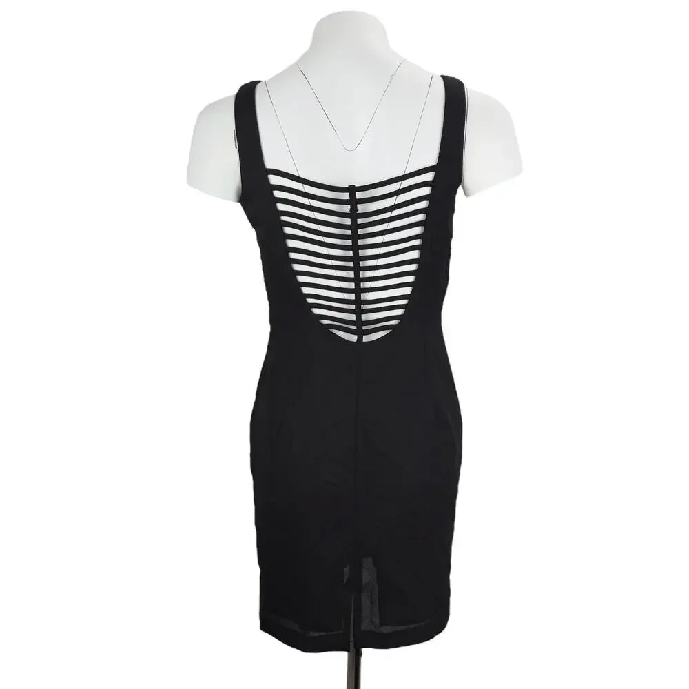 JOSEPH RIBKOFF Black Sheath Dress 6 Petite - Picture 3 of 6